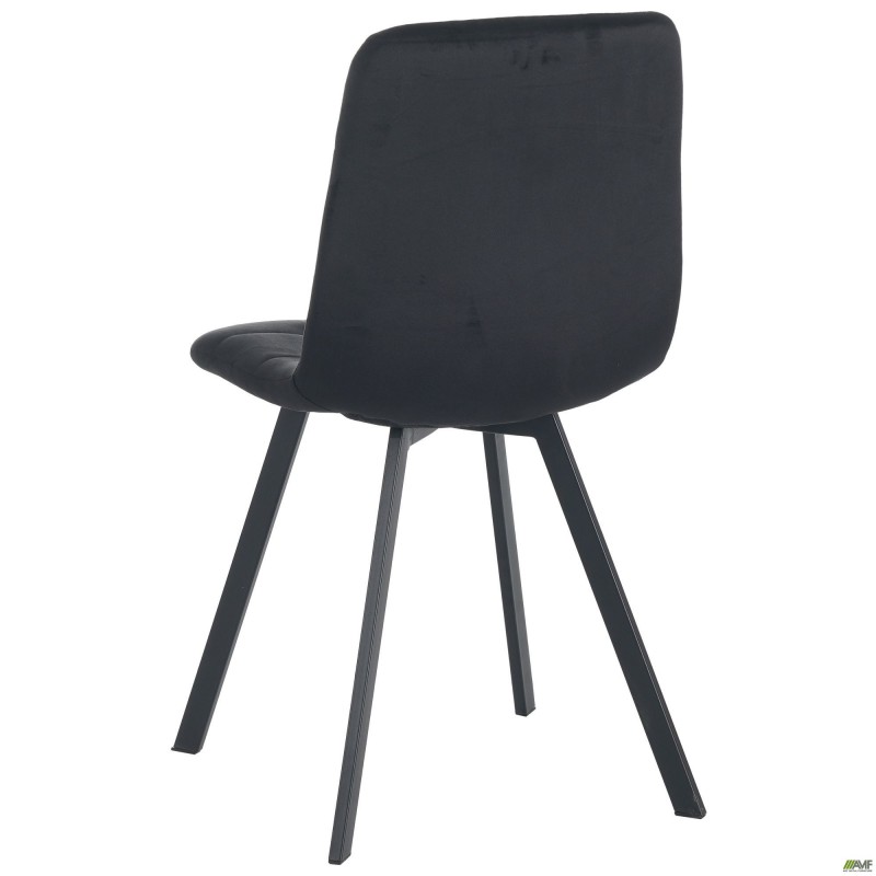 Стілець обідній Harlem чорний/велюр чорний AMF
