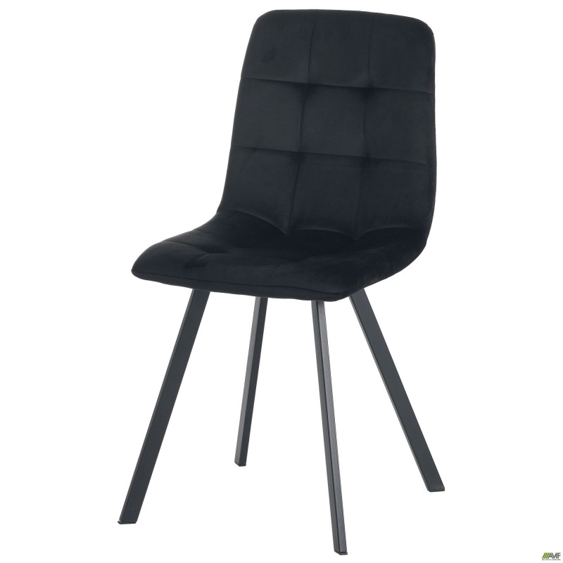 Стілець обідній Harlem чорний/велюр чорний AMF