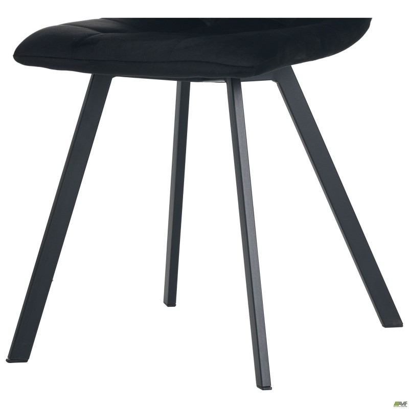 Стілець обідній Harlem чорний/велюр чорний AMF