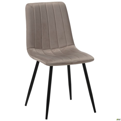 Стілець обідній Indiana-D чорний/velvet камін AMF