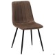 Стілець обідній Indiana-D чорний/velvet коричневий AMF