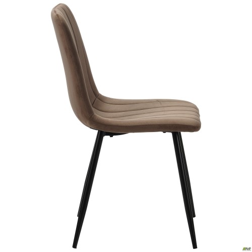 Стілець обідній Indiana-D чорний/velvet коричневий AMF