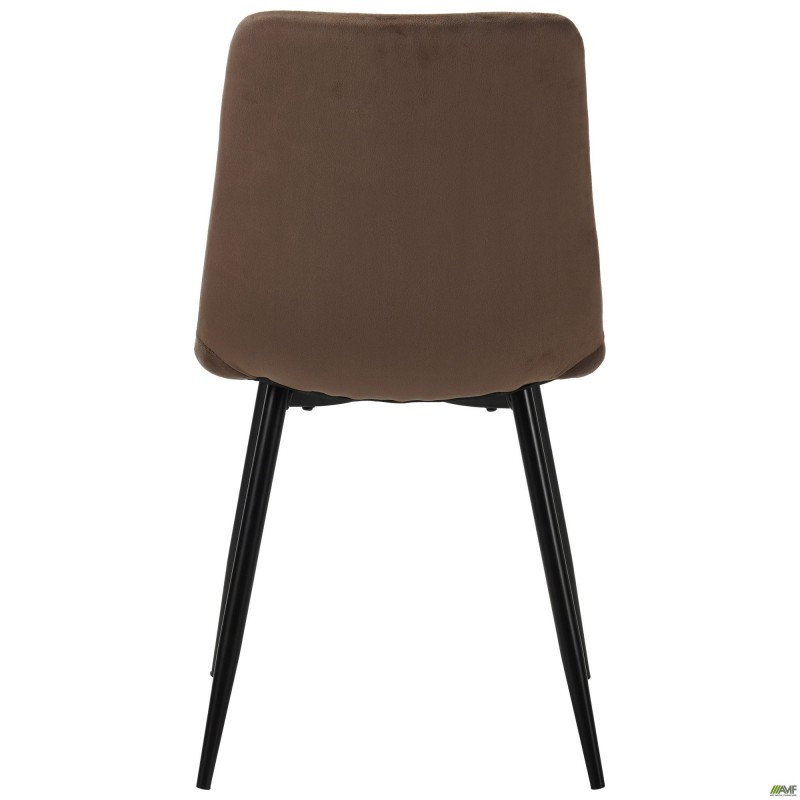 Стілець обідній Indiana-D чорний/velvet коричневий AMF