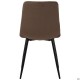 Стілець обідній Indiana-D чорний/velvet коричневий AMF