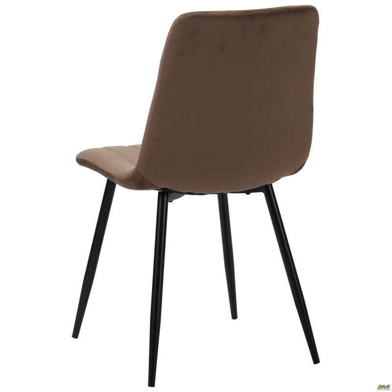 Стілець обідній Indiana-D чорний/velvet коричневий AMF