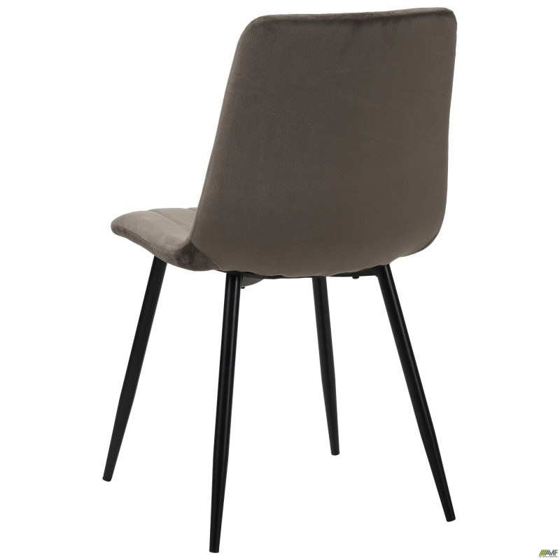 Стілець обідній Indiana-D чорний/velvet сірий AMF