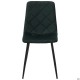 Стілець обідній Jake чорний/velvet темно-зелений AMF