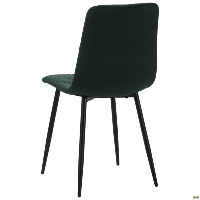 Стілець обідній Jake чорний/velvet темно-зелений AMF