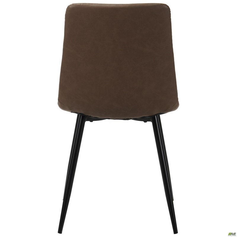 Стілець обідній Kansas-D чорний/шкірозамінник каміл AMF