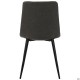 Стілець обідній Kansas-D чорний/шкірозамінник темно-сірий AMF