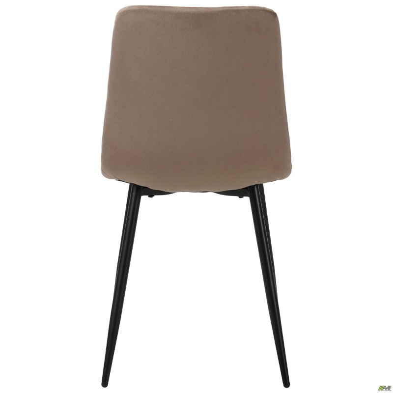 Стілець обідній Loki чорний/velvet темний- камін AMF