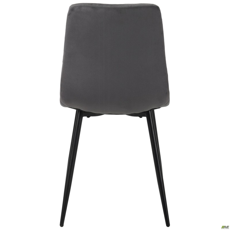 Стілець обідній Loki чорний/velvet темно-сірий AMF