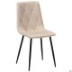 Стілець обідній Nico чорний/velvet бежевий AMF