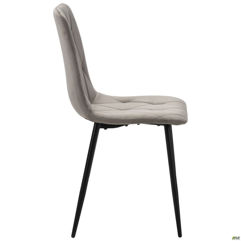 Стілець обідній Nico чорний/velvet темно-сірий AMF
