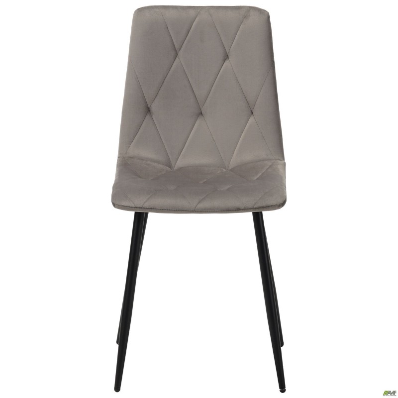 Стілець обідній Nico чорний/velvet темно-сірий AMF
