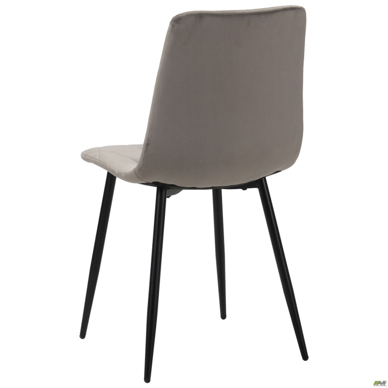 Стілець обідній Nico чорний/velvet темно-сірий AMF