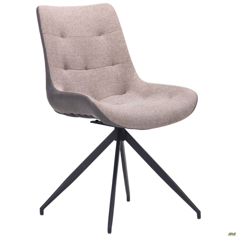 Стілець поворотний Aurora чорний/камел AMF