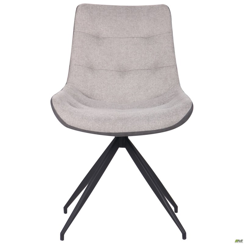 Стілець поворотний Aurora чорний / меланж сильвер AMF