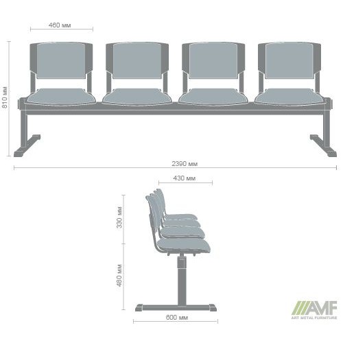 Стілець Призма-4 алюм А-01 AMF