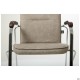 Стілець Самба хром горіх WAX Light Grey без канта AMF