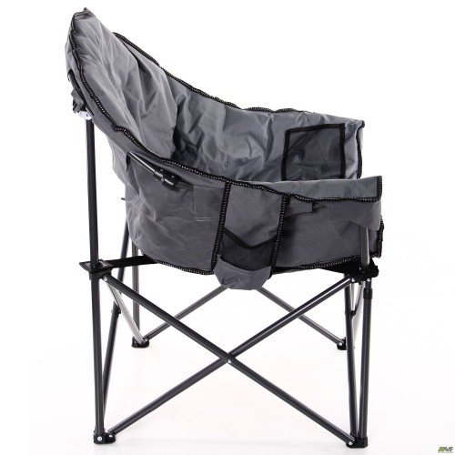 Стілець складаний Турист чорний/сірий AMF