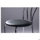 Стілець Тюльпан хром Шкірозамінник чорний AMF