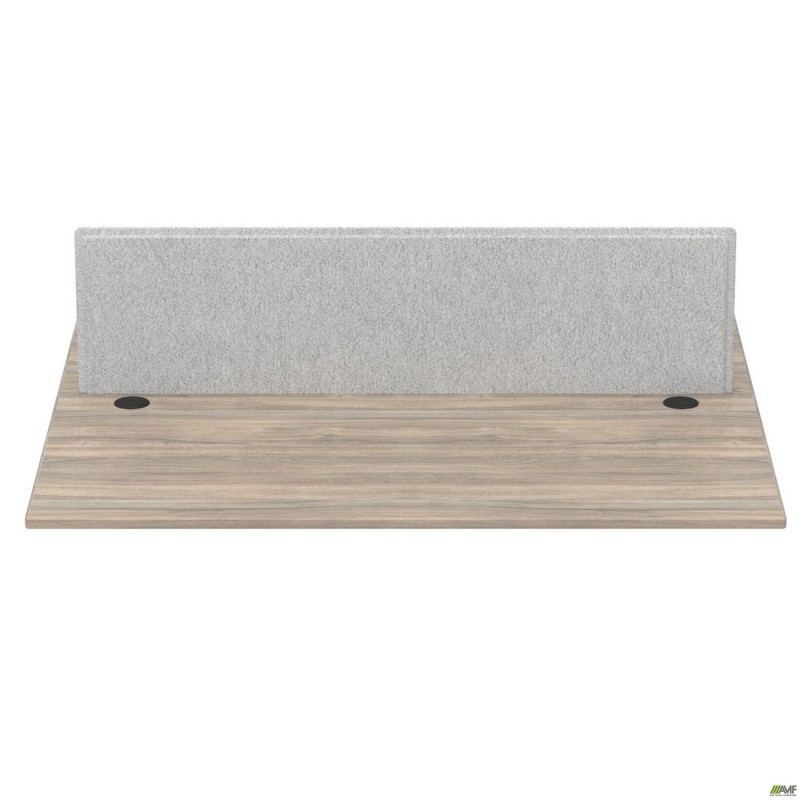 Стільниця станції пристав. з укороч.перемич+Перегор SIG-554 (1387х1600х750) Чорний граф/В'яз Ліб/Сірий AMF