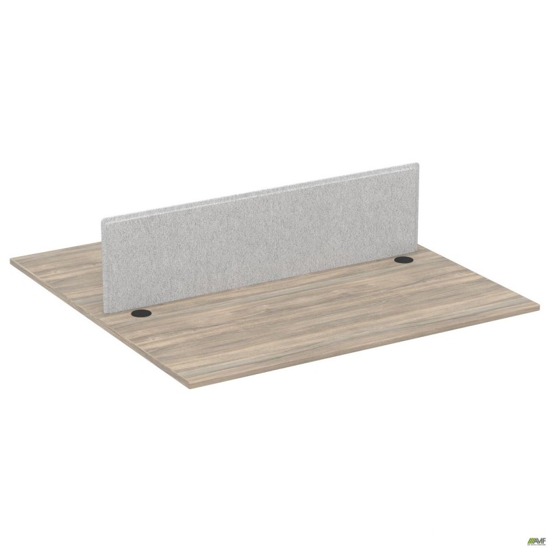 Стільниця станції пристав. з укороч.перемич+Перегор SIG-555 (1587х1600х750) Чорний граф/В'яз Ліб/Сірий AMF