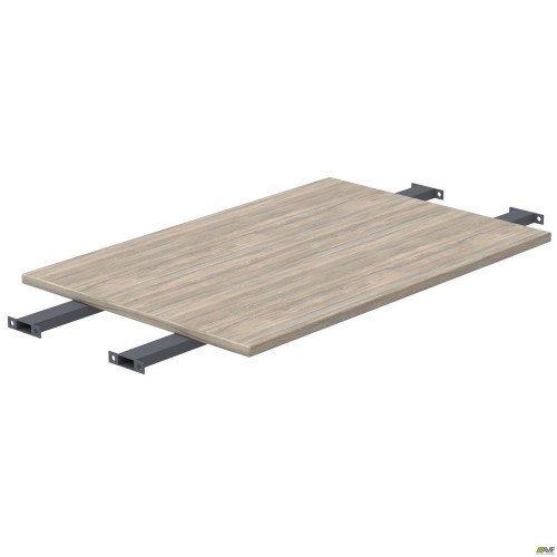 Стільниця столу складового з подовженими перемичками SIG-391 (1187х800х25мм) Чорний гр/В'яз Ліберті AMF