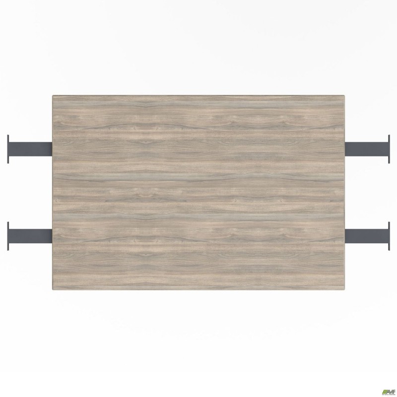 Стільниця столу складового з подовженими перемичками SIG-391 (1187х800х25мм) Чорний гр/В'яз Ліберті AMF