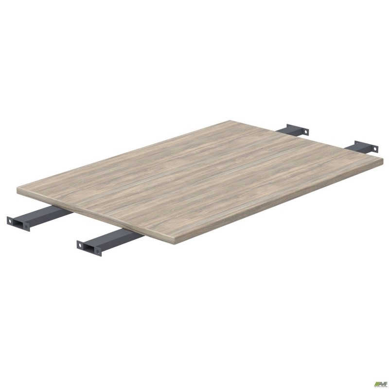 Стільниця столу складового з подовженими перемичками SIG-393 (1587х800х25мм) Чорний гр/В'яз Ліберті AMF