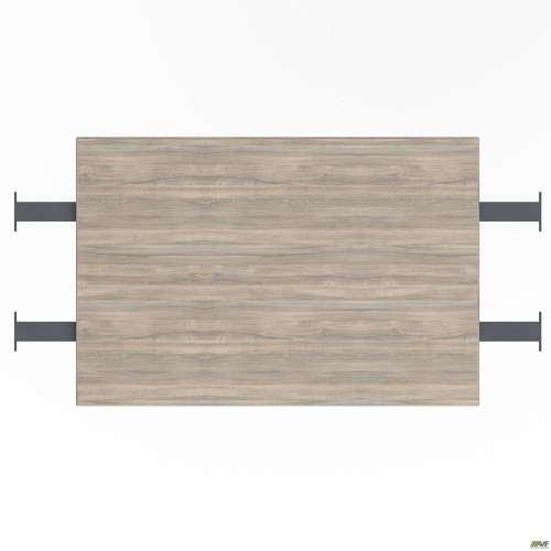 Стільниця столу складового з подовженими перемичками SIG-393 (1587х800х25мм) Чорний гр/В'яз Ліберті AMF