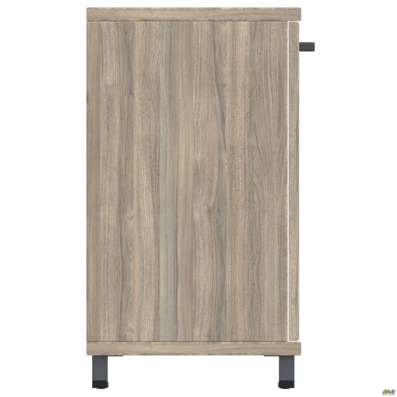 Тумба-помічник SIG-402 (800х420х750мм) Опори, ручки Чорний графіт/В'яз Ліберті Димчастий AMF