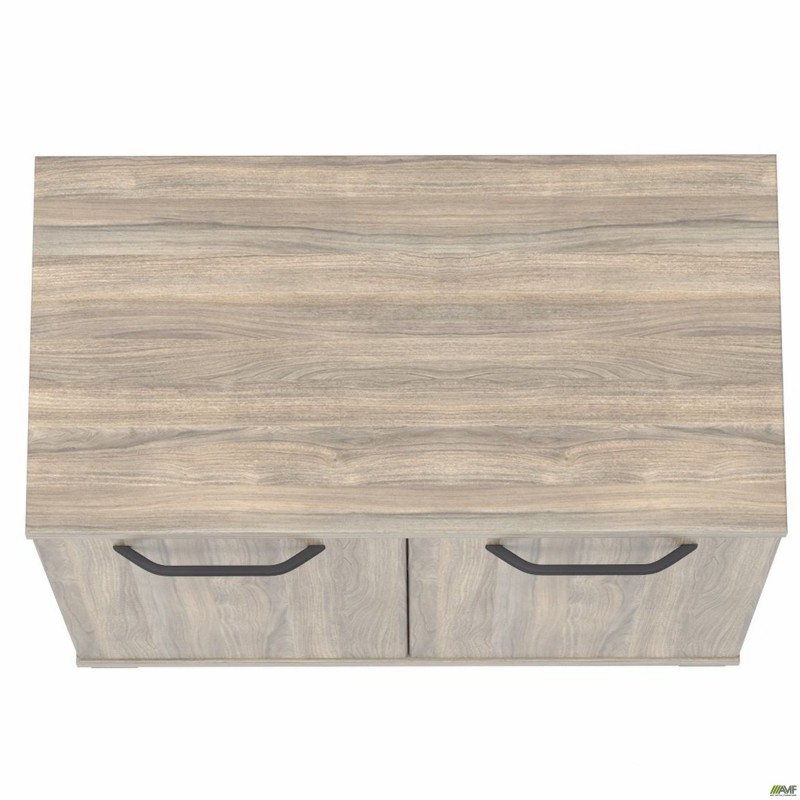 Тумба-помічник SIG-402 (800х420х750мм) Опори, ручки Чорний графіт/В'яз Ліберті Димчастий AMF