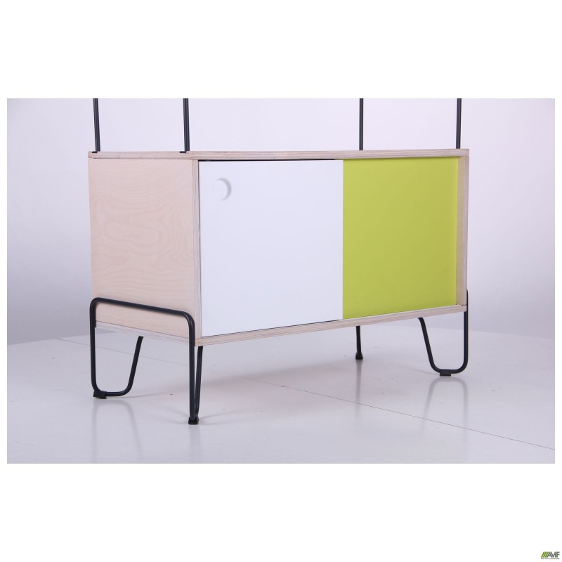 Тумба Rocky + 1 полиця, чорний графiт AMF