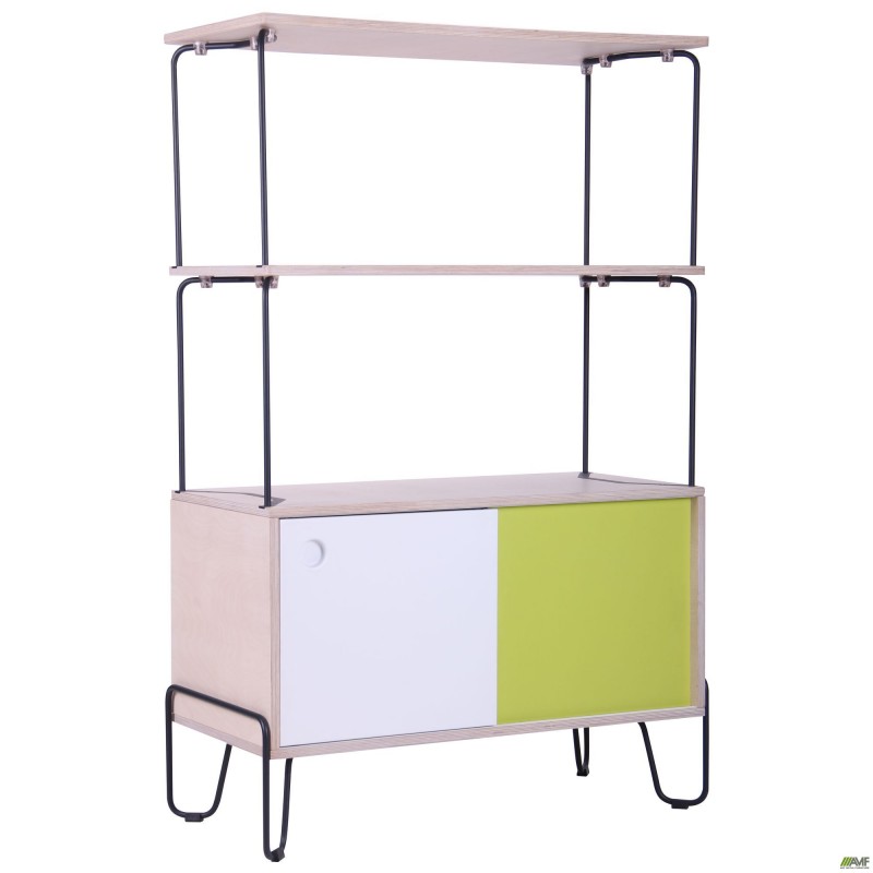 Тумба Rocky + 2 полицi, черний графiт AMF