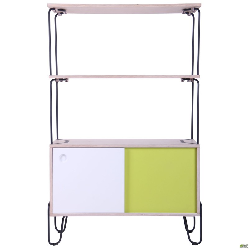 Тумба Rocky + 2 полицi, черний графiт AMF