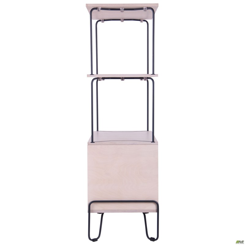 Тумба Rocky + 2 полицi, черний графiт AMF