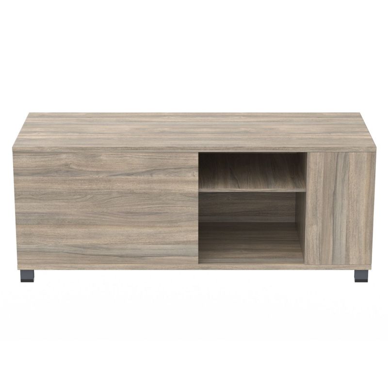 Тумба керівника R SIG-409 (1600х600х645мм) Опори, ручки Чорний графіт/В'яз Ліберті Димчастий AMF