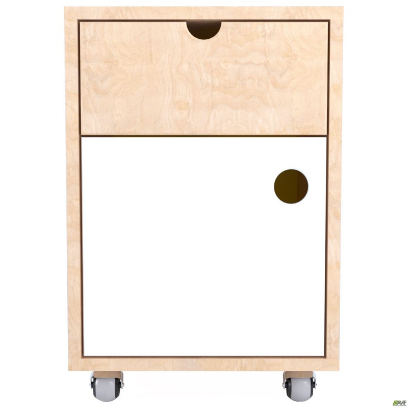Тумба мобільна Co-working CW-400 (395х400х585) Фанера / Лайм / Білий AMF