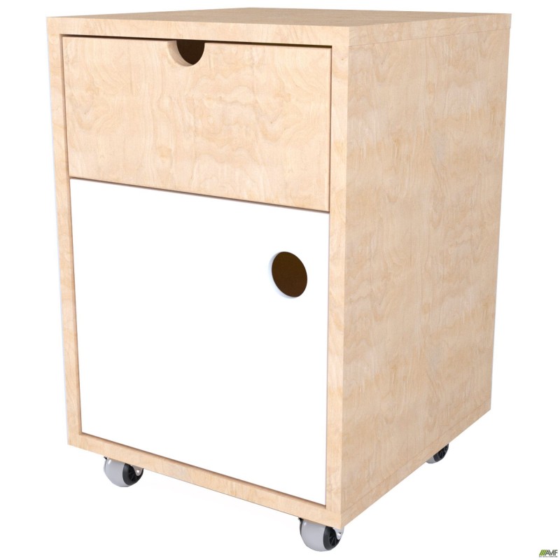 Тумба мобільна Co-working CW-400 (395х400х585) Фанера / Лайм / Білий AMF