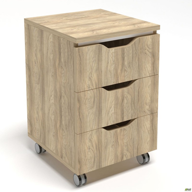 Тумба мобільна Delta DL-403 (395х400х575) Блеквуд Ячмінний AMF