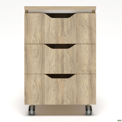 Тумба мобільна Delta DL-403 (395х400х575) Блеквуд Ячмінний AMF