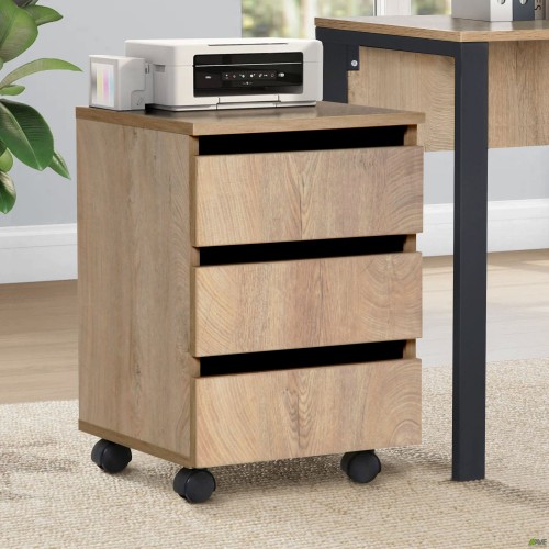 Тумба мобільна Pluto SM1 (400х400х580Н) Дуб Ендгрейн AMF