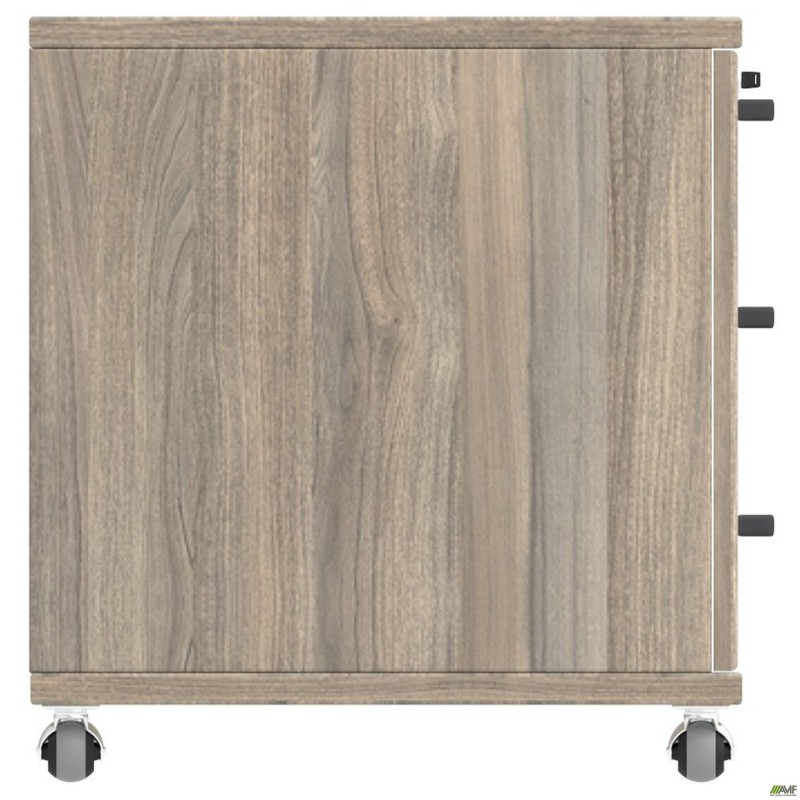 Тумба мобільна SIG-401-1 (1200х600х630мм) Ручки Чорний/В'яз Ліберті Димчастий AMF