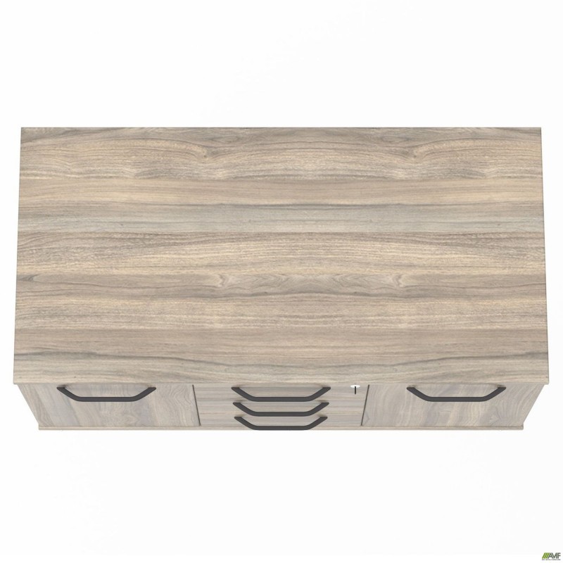 Тумба мобільна SIG-401-1 (1200х600х630мм) Ручки Чорний/В'яз Ліберті Димчастий AMF