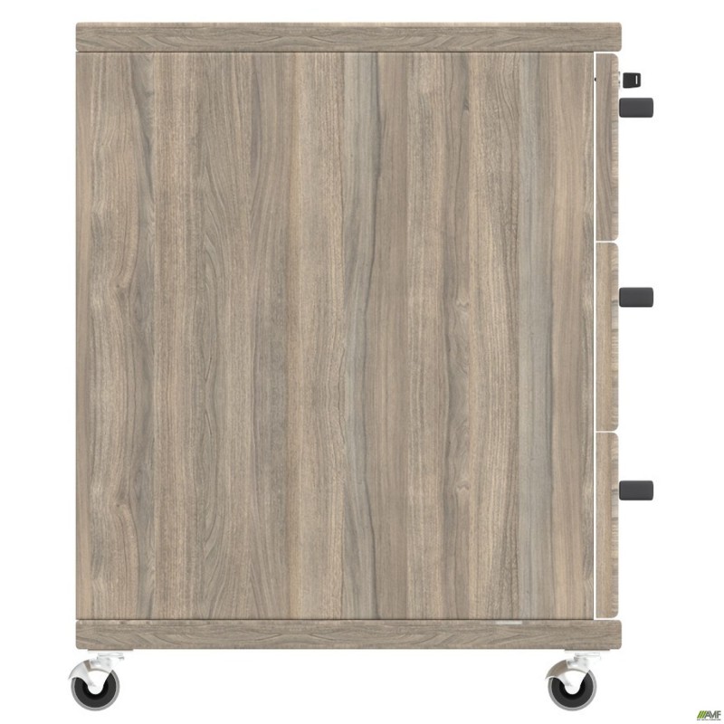 Тумба мобільна SIG-406 (420х420х630мм) Ручки Чорний/В'яз Ліберті Димчастий AMF