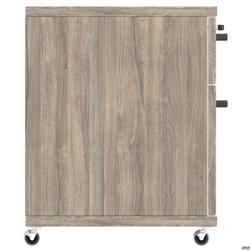 Тумба мобільна SIG-407 (500х450х630мм) Ручки Чорний/В'яз Ліберті Димчастий AMF