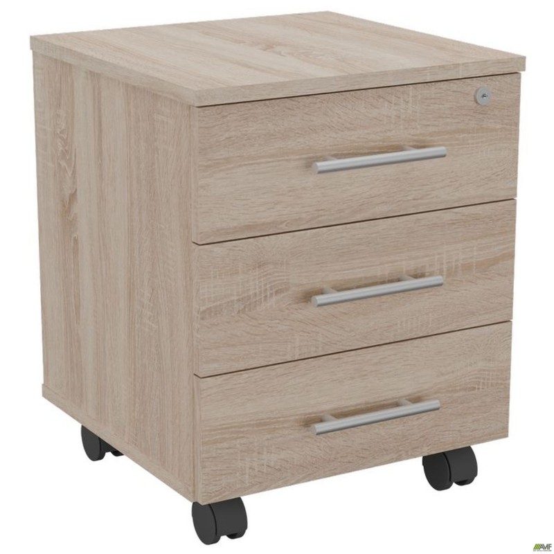 Тумба мобільна із замком ОМ-401 (400х400х500Н) (у зборі) Дуб Сонома AMF
