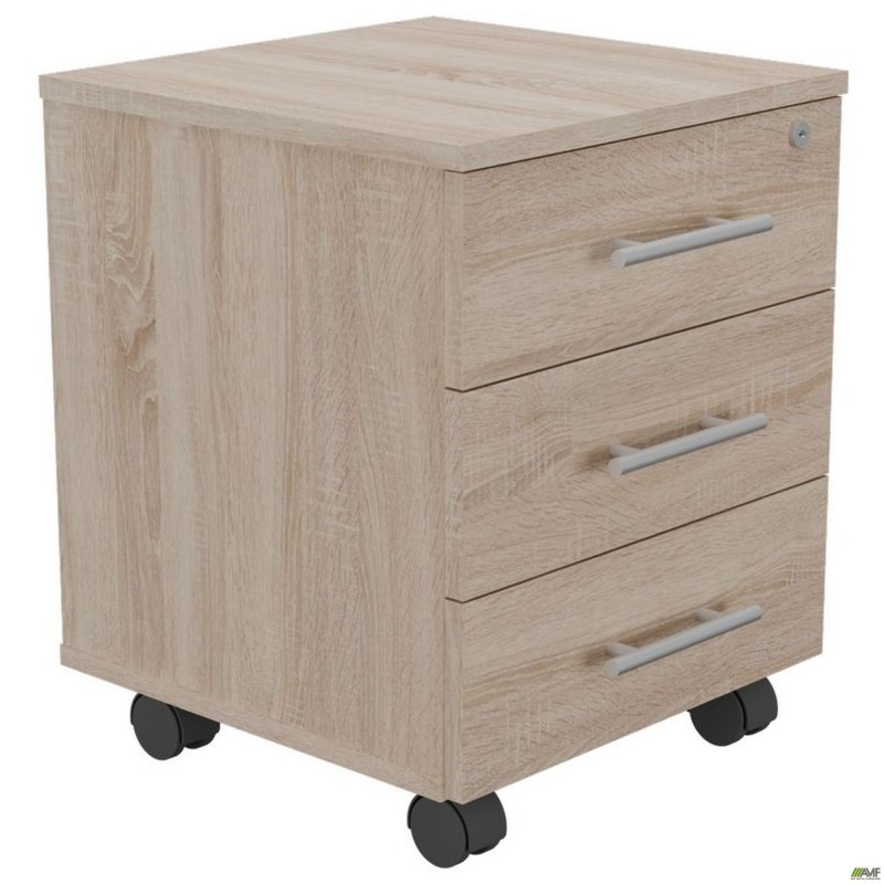 Тумба мобільна із замком ОМ-401 (400х400х500Н) (у зборі) Дуб Сонома AMF